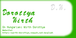 dorottya wirth business card